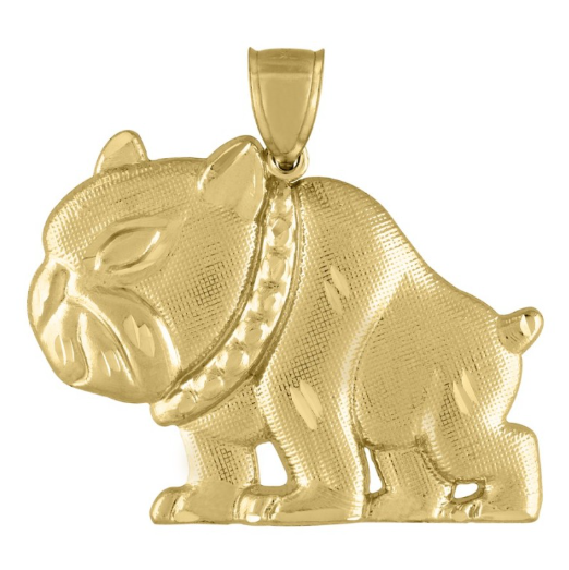 10k Yellow Gold Bulldog Charm