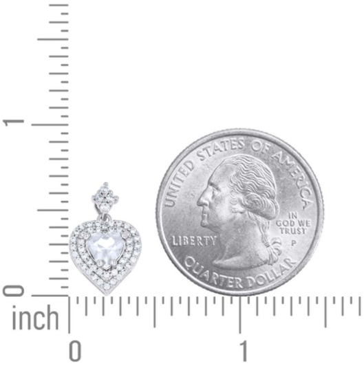 Sterling Silver Fashion CZ Charm