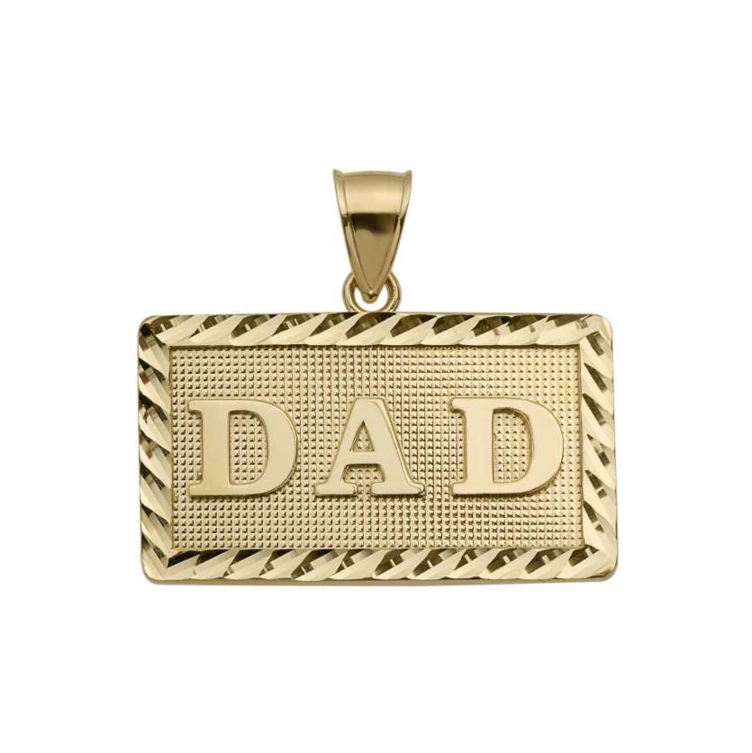 10K Yellow Gold Dad Charm