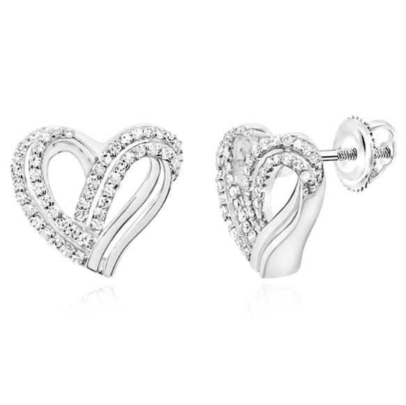 10k Gold 1/3 Cttw Diamond Gift Earrings