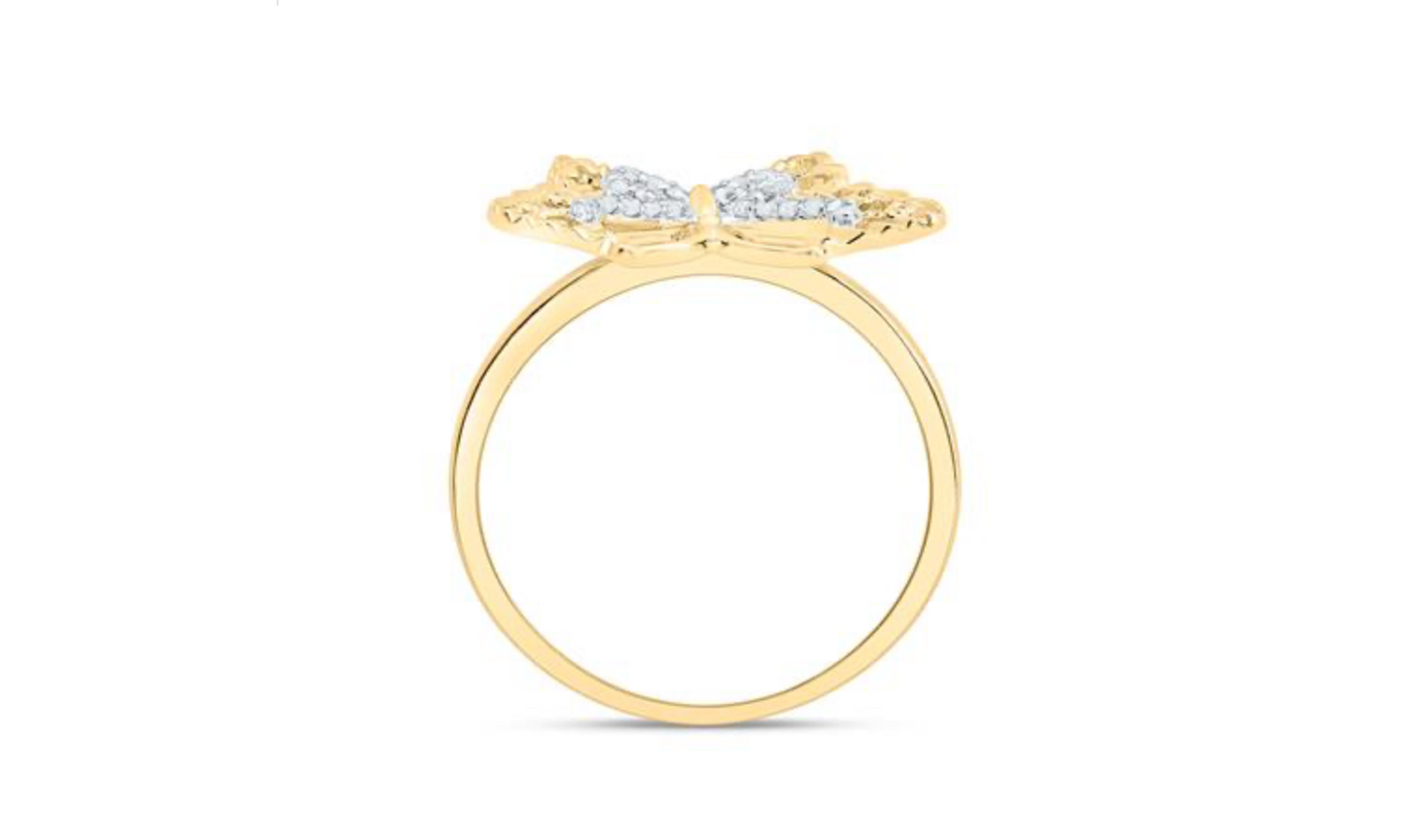 Butterfly Diamond Ring – 1/10 CTW | Gift for Her
