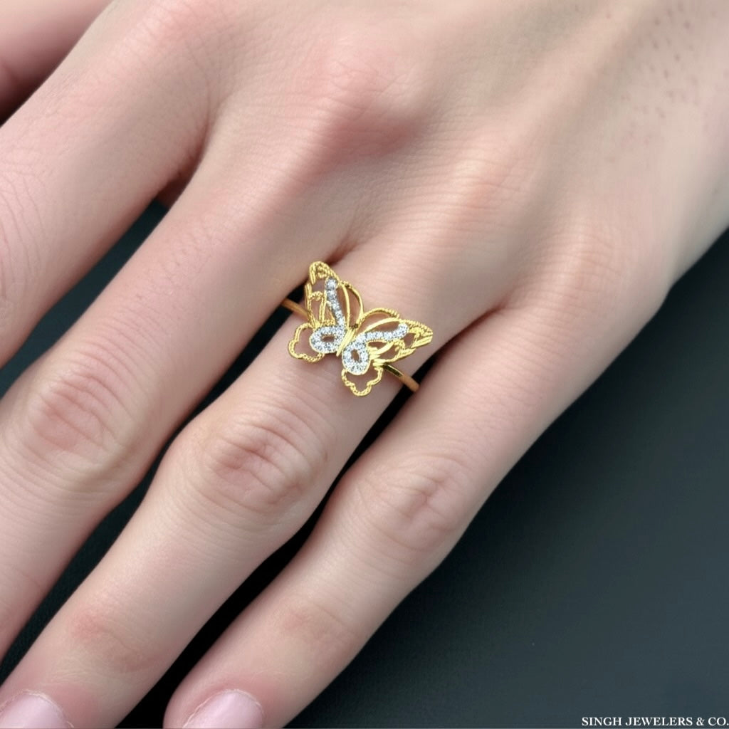 Butterfly Diamond Ring – 1/10 CTW | Gift for Her
