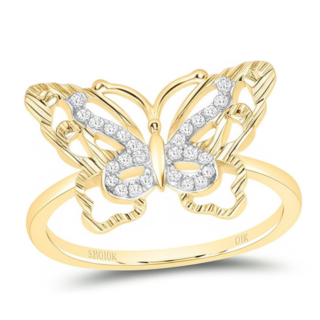 Butterfly Diamond Ring – 1/10 CTW | Gift for Her