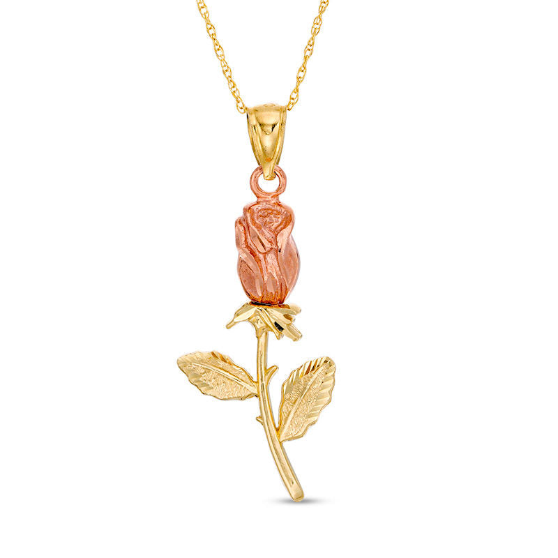 10k Rose Two Tone Charm