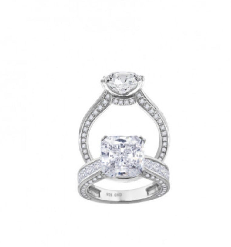 Sterling Silver Engagement Ring
