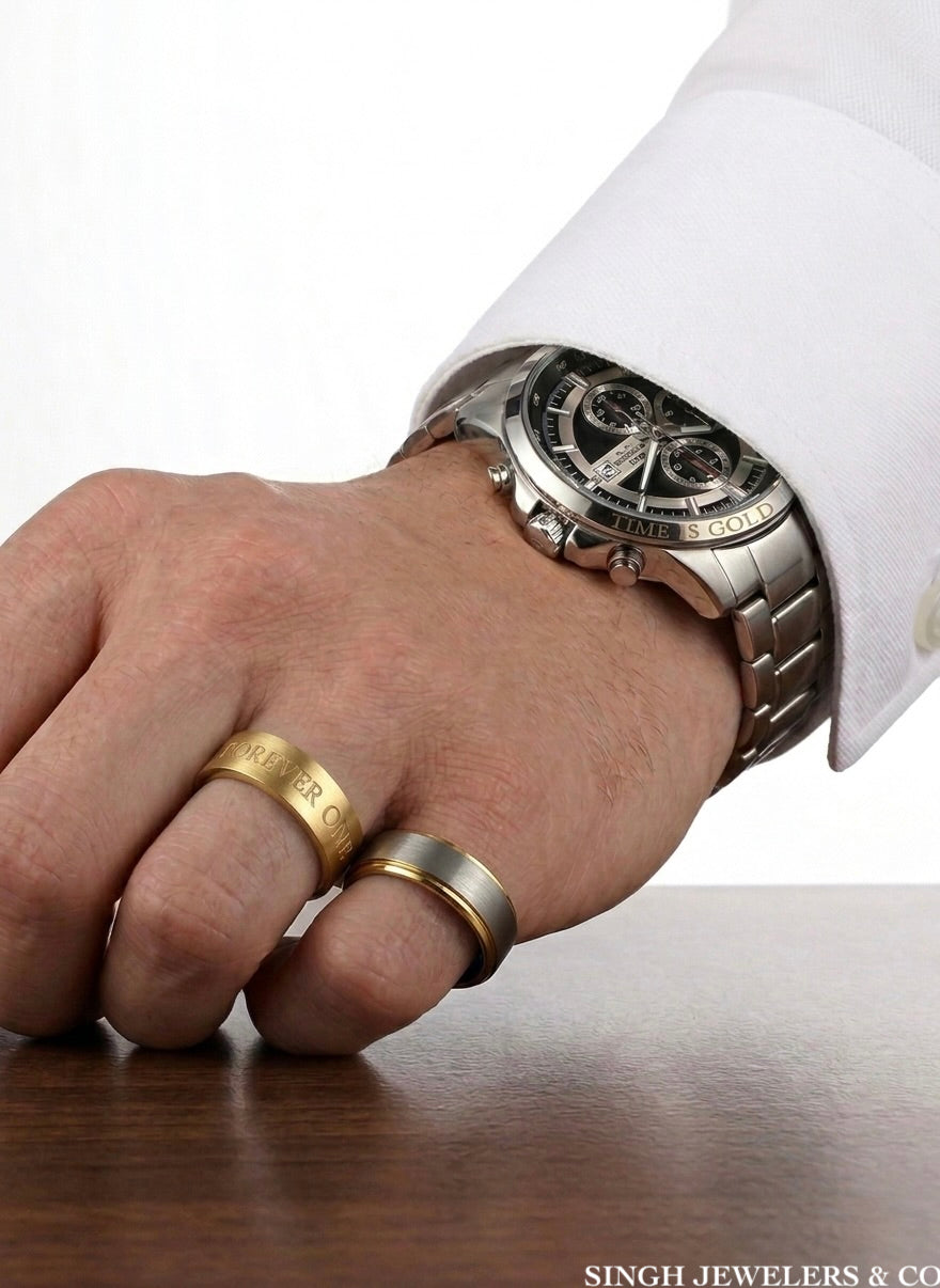 Durable tungsten carbide ring worn on hand