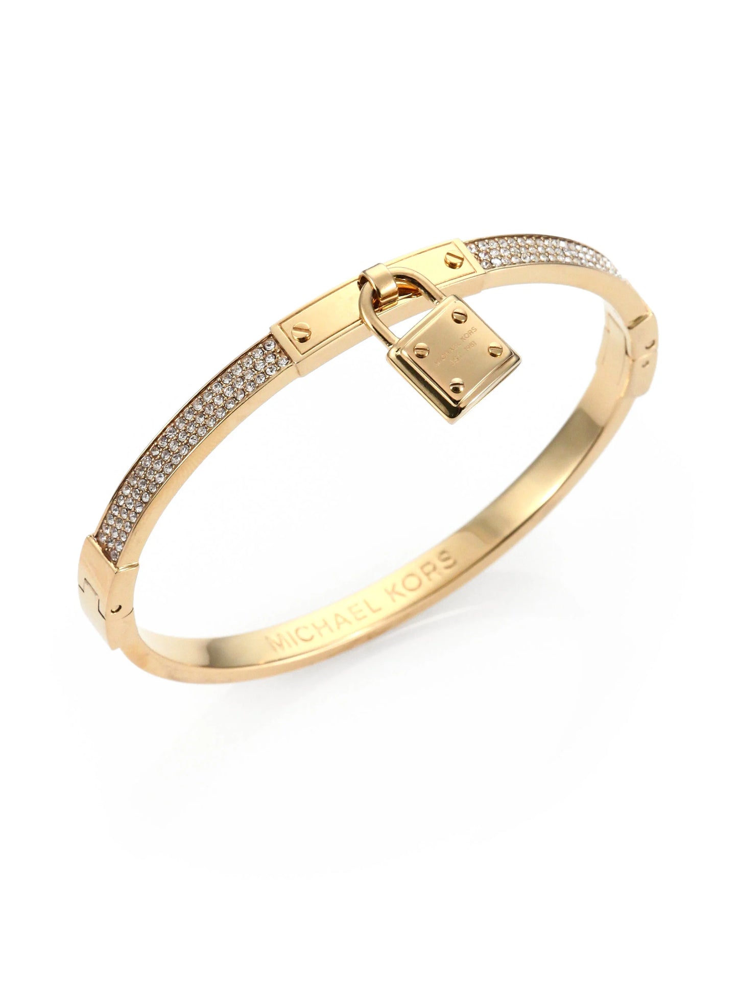 Stainless Steel Gold Tone Michael Kors Bangle