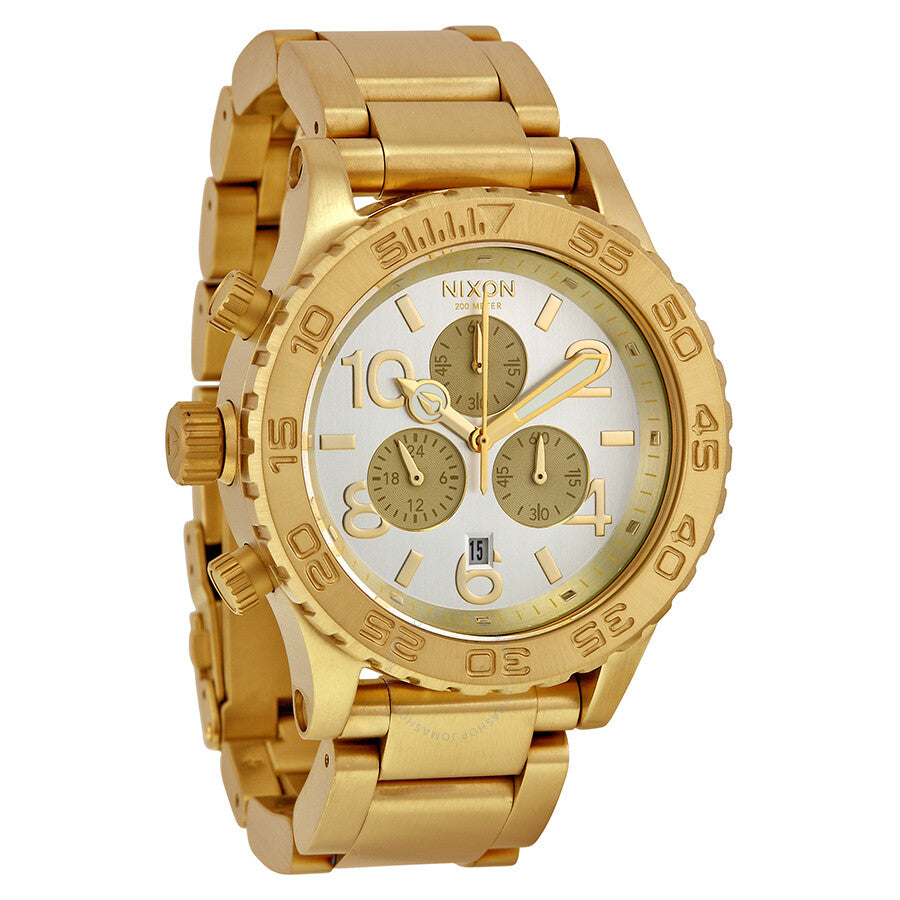 Nixon 42-20 Chrono Champagne Gold Watch