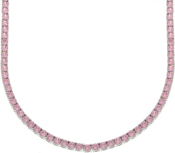 pink stone necklace fashion accessory