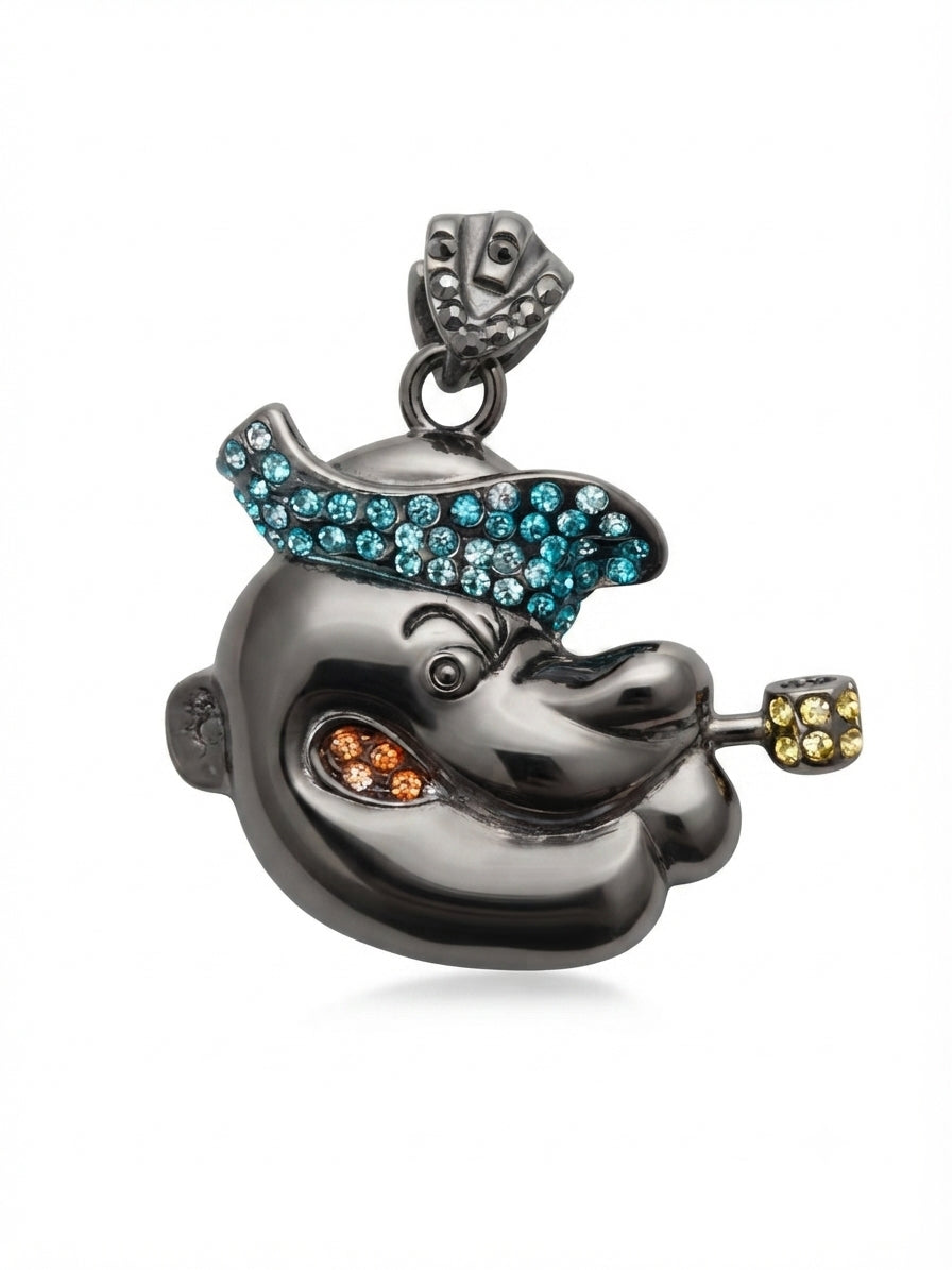Popeye character charm with detailed design