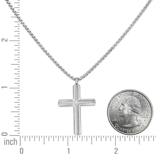 Stainless steel pendant necklace with 20-inch chain for men/women
Minimalist 20-inch