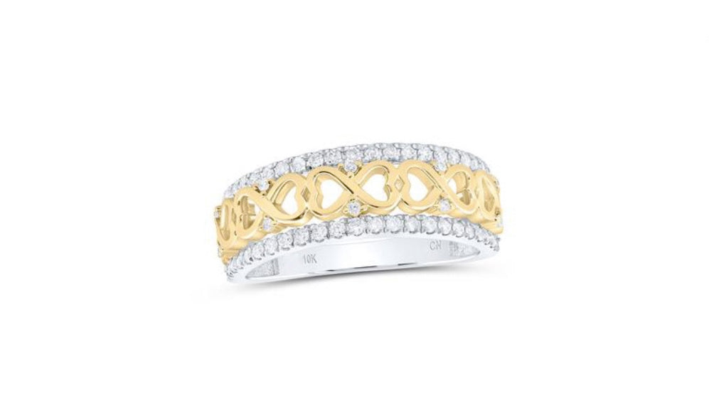 10K Infinity Diamond Band