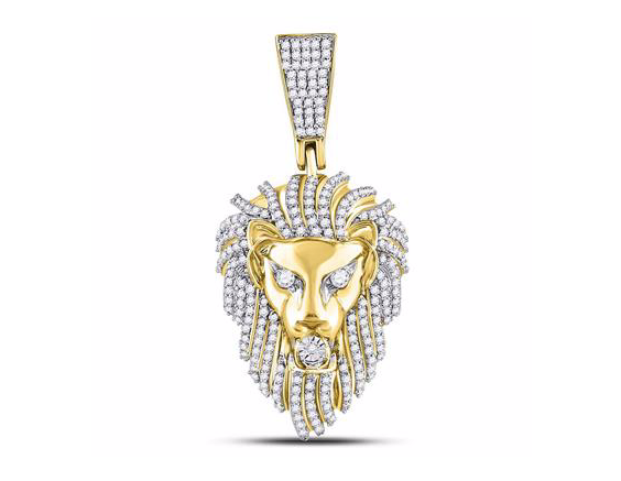 Lion Head Charm Pendant