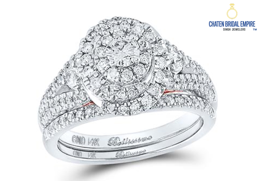 14K Split Shank Bridal Wedding Set