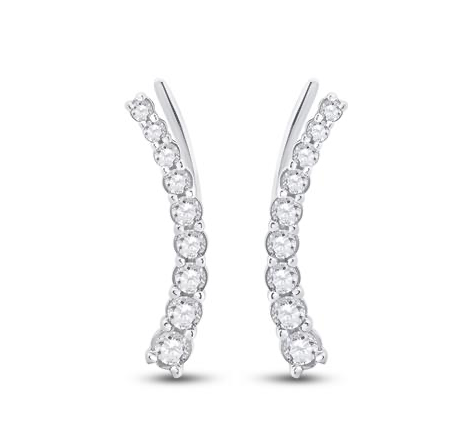 10K 1/2 Cttw Round Diamond Graduated Climbers