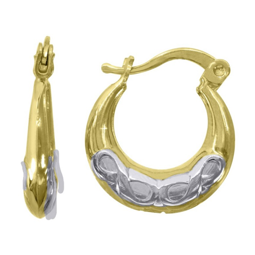 10K Infinity Love Symbol Hoops