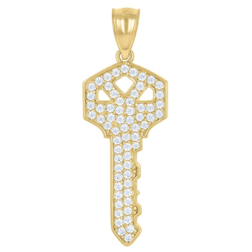 10kt Key Charm Pendant