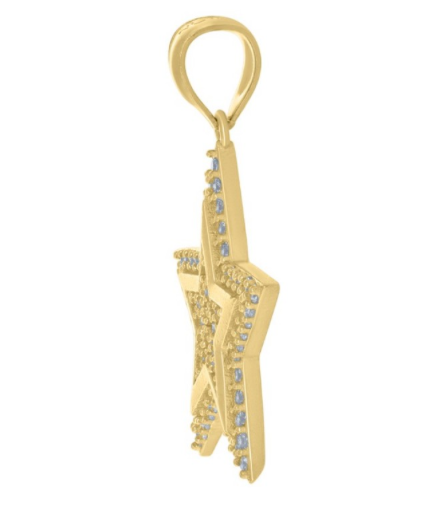 10kt Star Nautical Charm Pendant