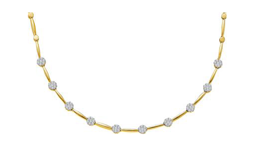 14K Cocktail Diamond Necklace