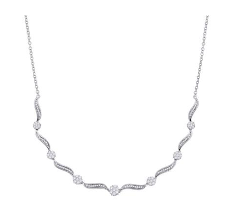 14K Diamond Cocktail Necklace