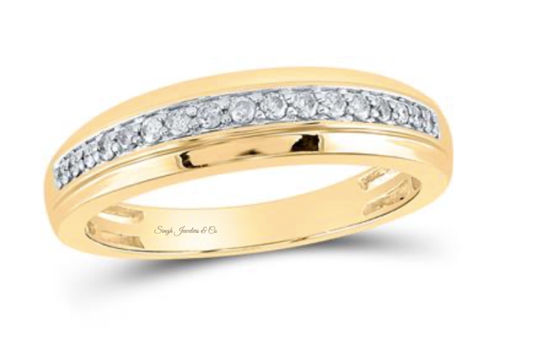 10K Princess Cut Square Halo Diamond Trio Set