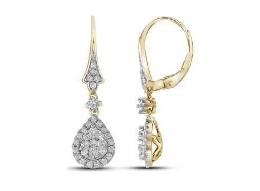 14K Teardrop Earrings