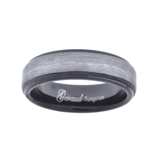 Tungsten Black & White Brushed Center