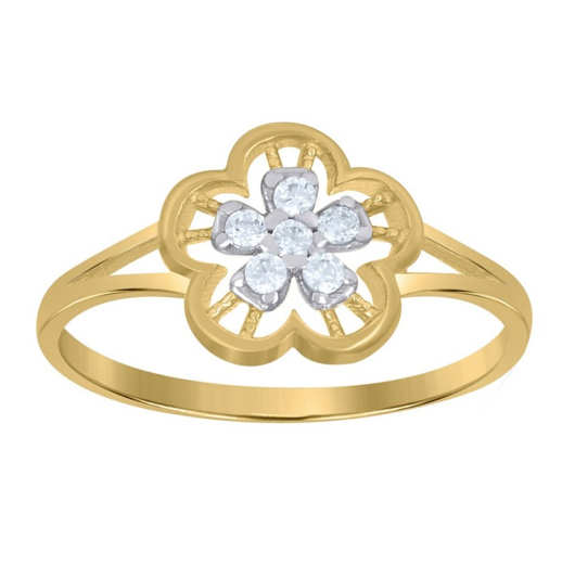 10K Flower Ring