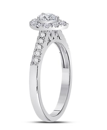 14K Pear Diamond Engagement Ring
