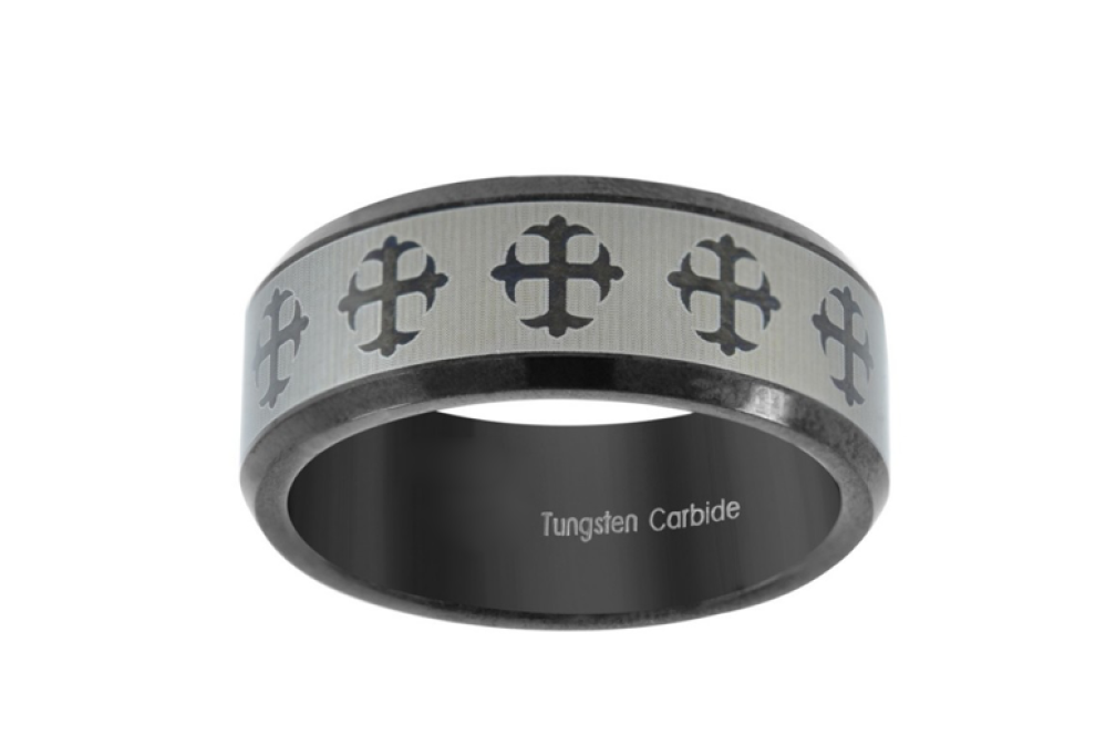 Black & White Celtic Cross Laser