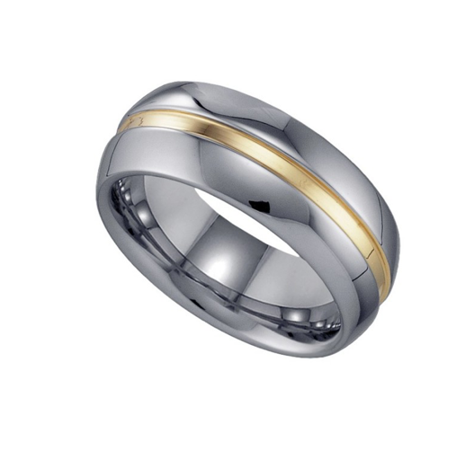 Two-tone Polished Grooved