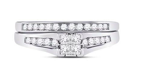Princess Cut Bridal Ring Set