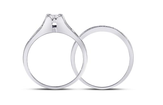 Princess Cut Bridal Ring Set
