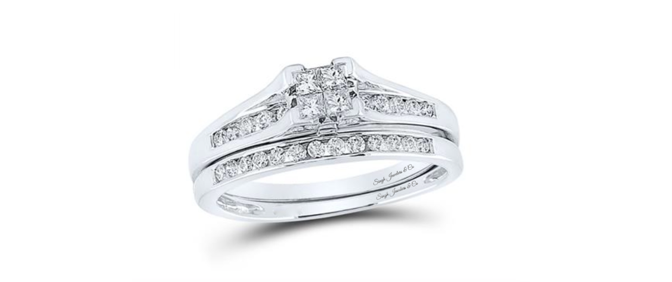 Princess Cut Bridal Ring Set