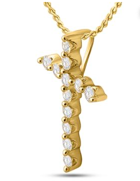 14K Cross Pendant