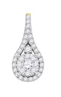 14K Diamond Pendant