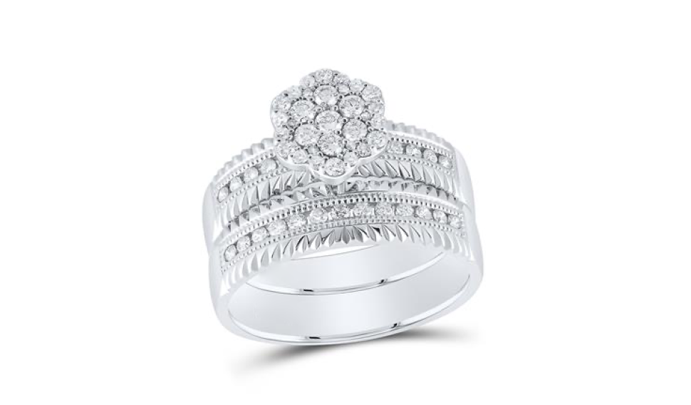 14K Diamond Cut Trio Set