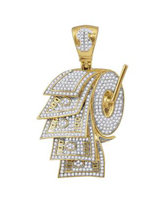 Dollar Bill Toilet Paper Roll Charm 2-7/8 CTW T.W