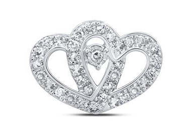 10K Slide Heart Pendant