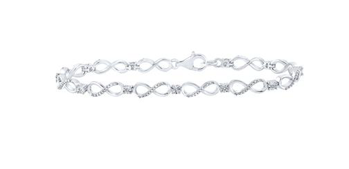 925 Infinity Diamond Bracelet