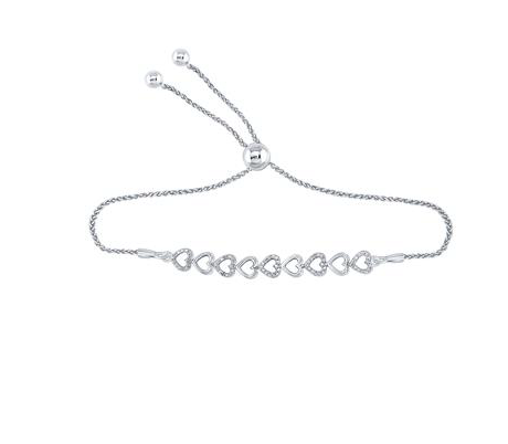 925 Diamond Halo Bracelet