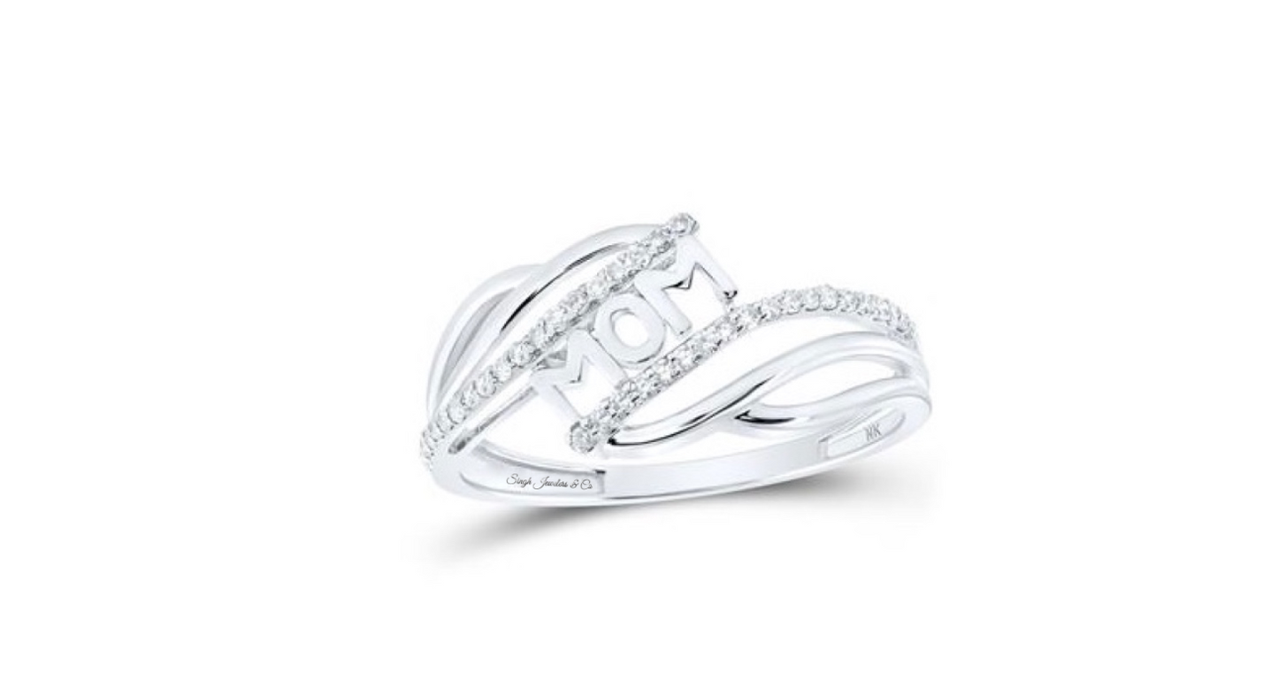 10k Yellow Gold MOM 1/6 Cttw Diamond Ring