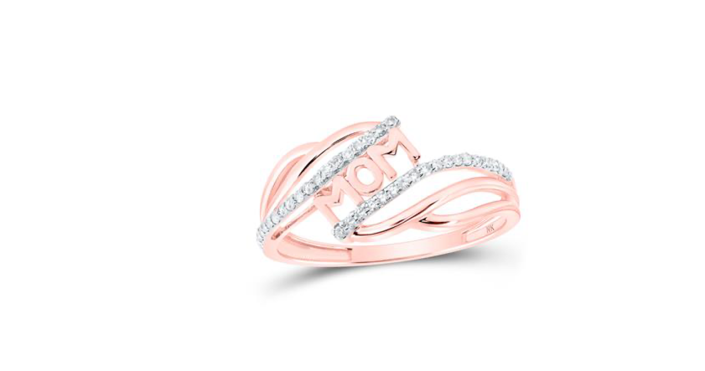 10k Yellow Gold MOM 1/6 Cttw Diamond Ring