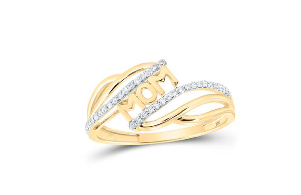 10k Yellow Gold MOM 1/6 Cttw Diamond Ring