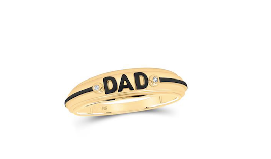 10k Yellow Gold Dad 1/20 Cttw Diamond Ring