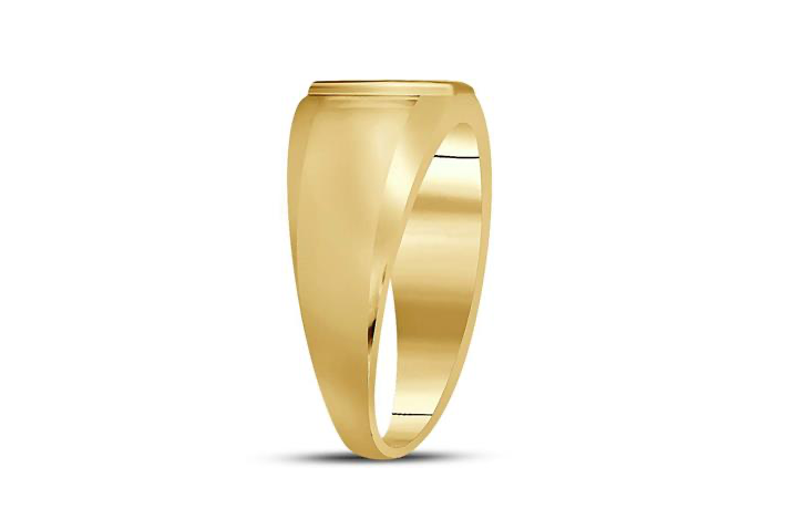 10K Yellow Gold 1/20 Cttw Diamond Cross Ring