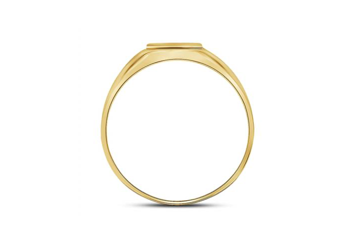 10K Yellow Gold 1/20 Cttw Diamond Cross Ring