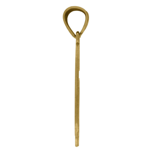 10k Yellow Gold Cursive Initial "G"