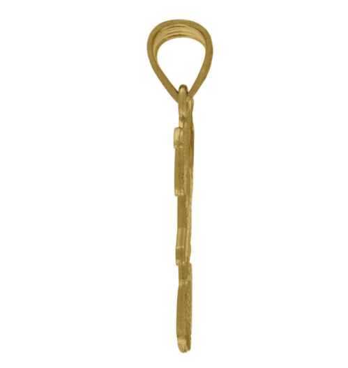 10k Yellow Gold Cursive Initial "H"