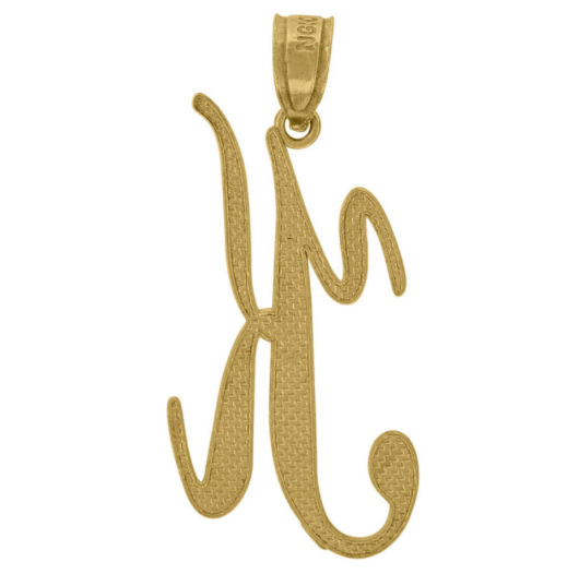 10K Cursive Initial "K"